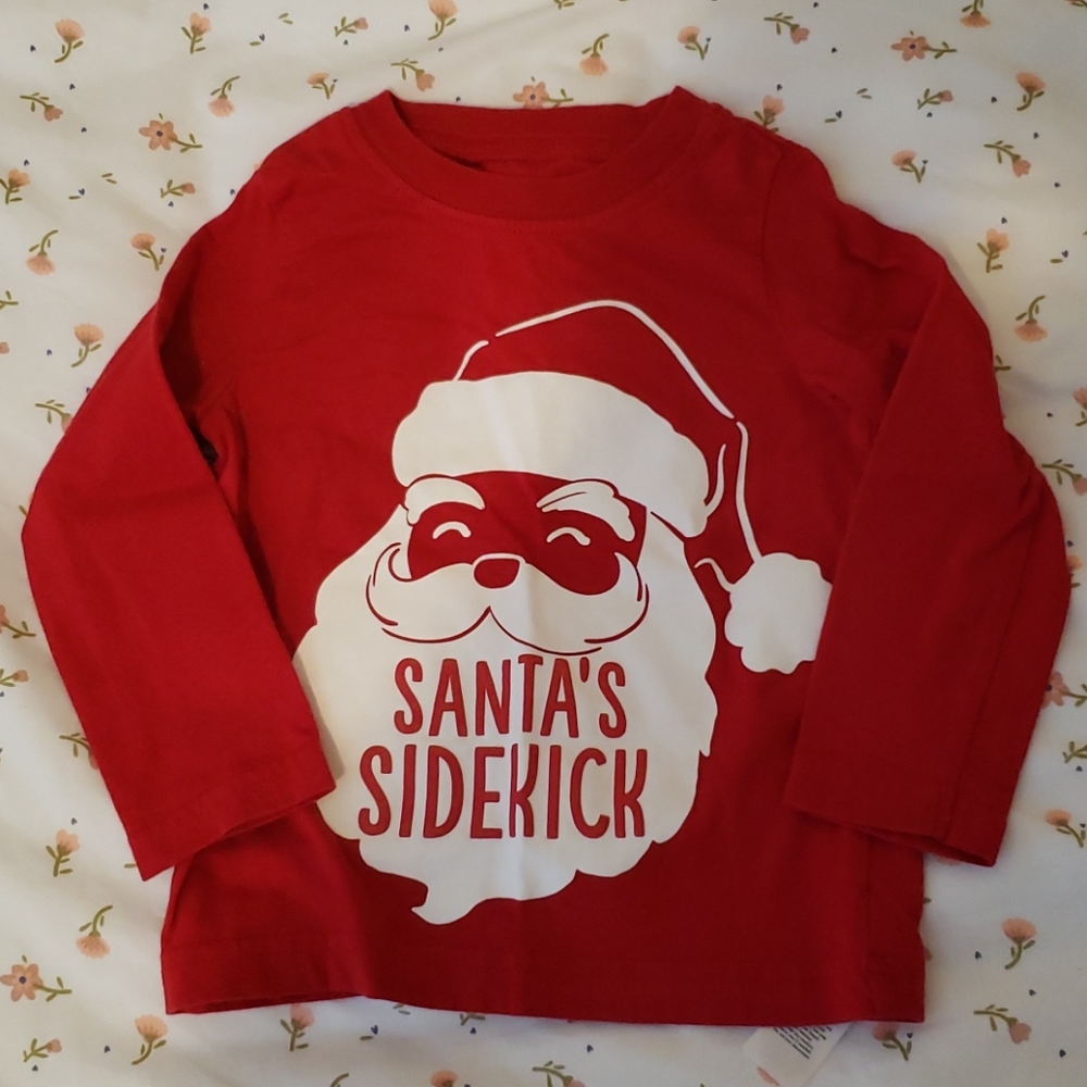 Santa's sidekick carter's long sleeve tee